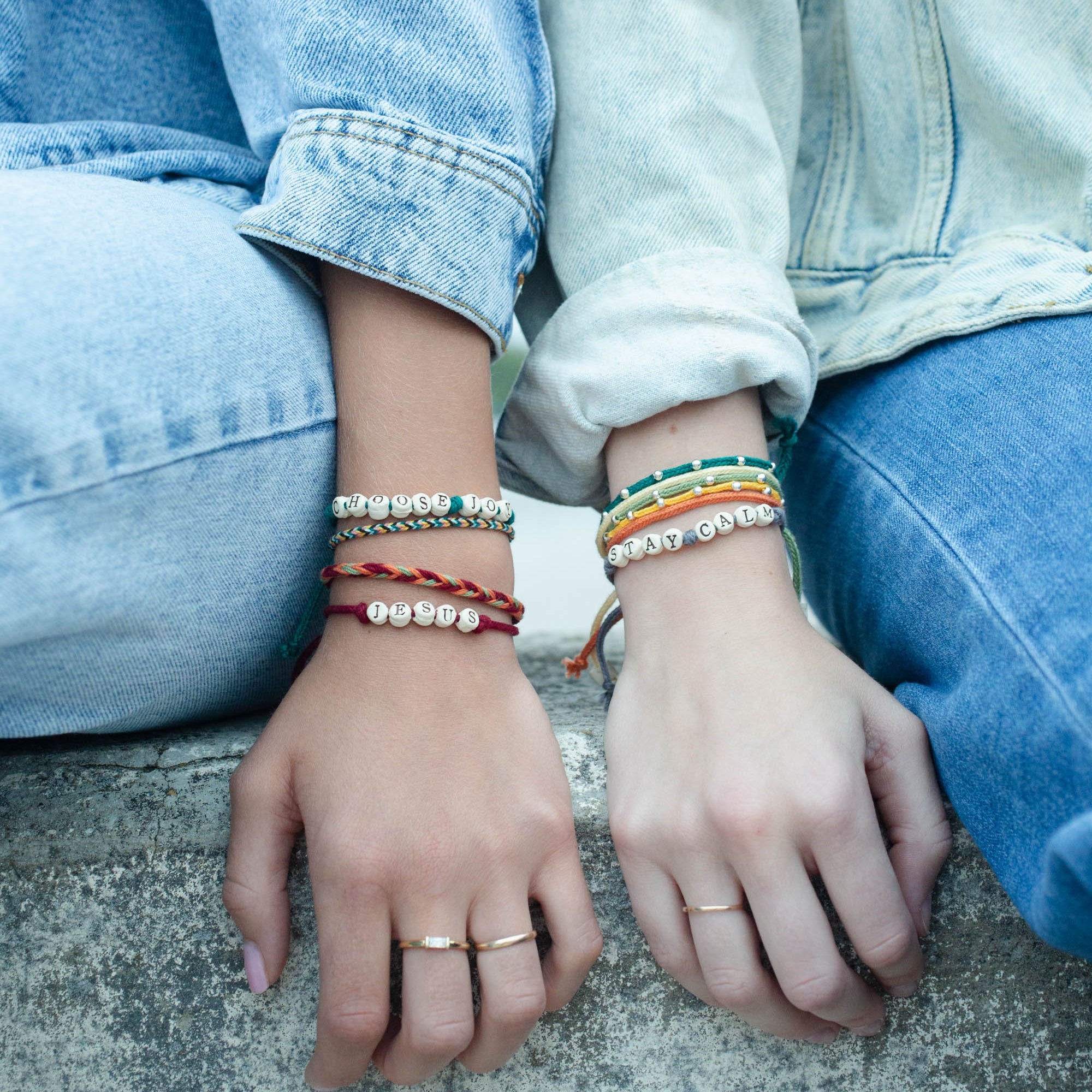 Personalized Friendship Bracelets on Woven Cord