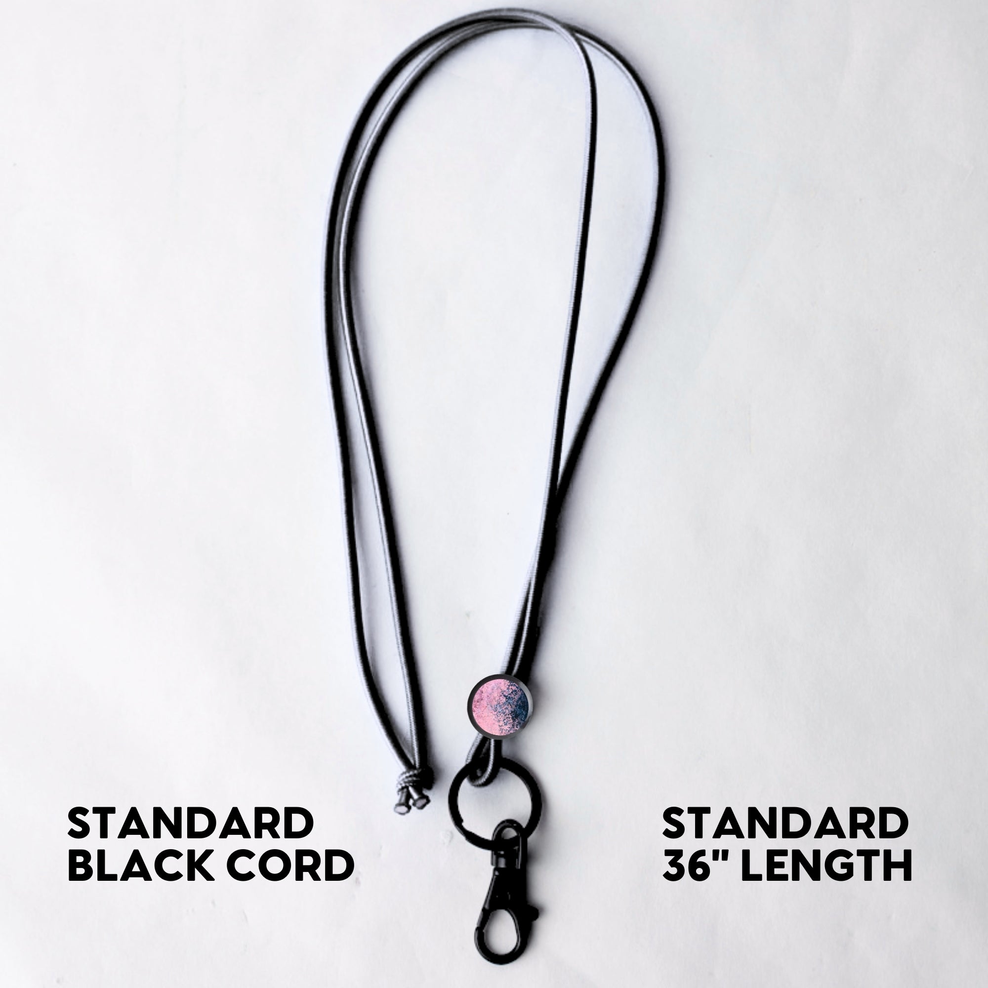 Beacon Smart Product - Color Hue Lanyard - Black Cord