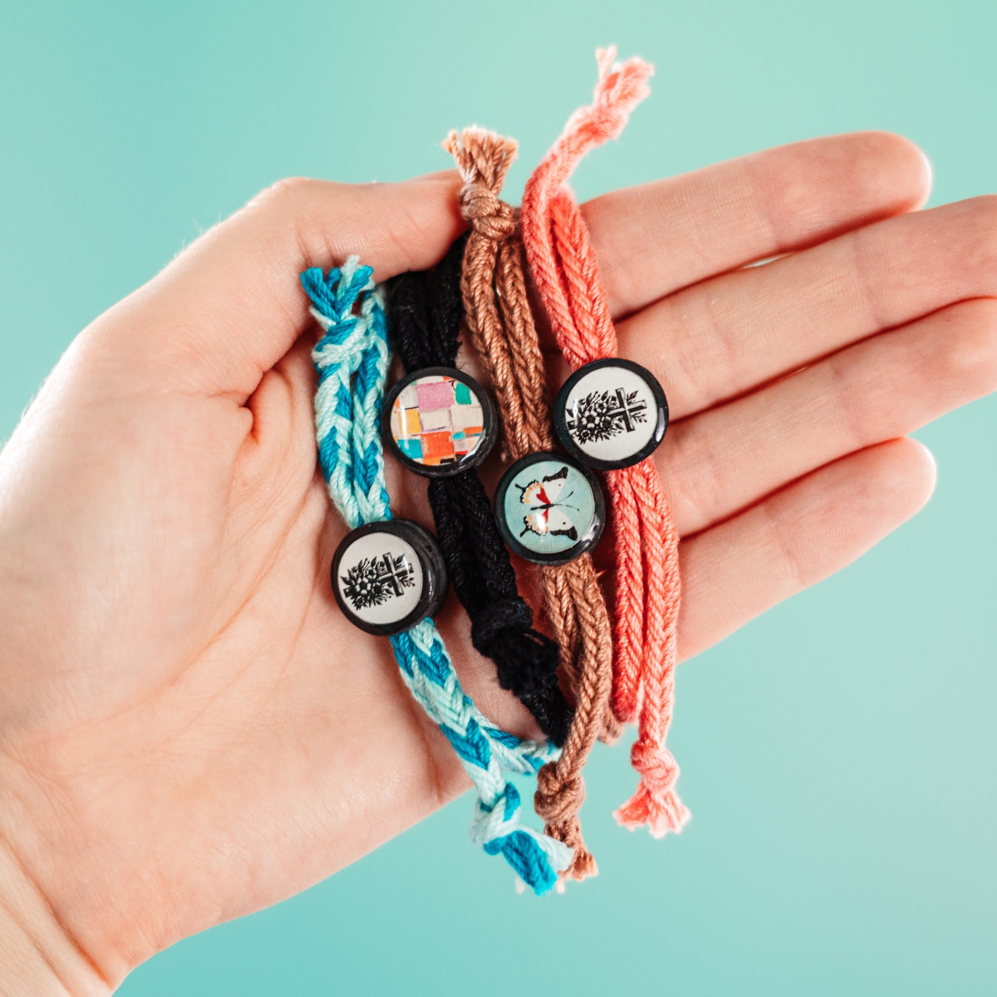 Daily Wisdom Beacon Bracelet - Hand-woven Cord