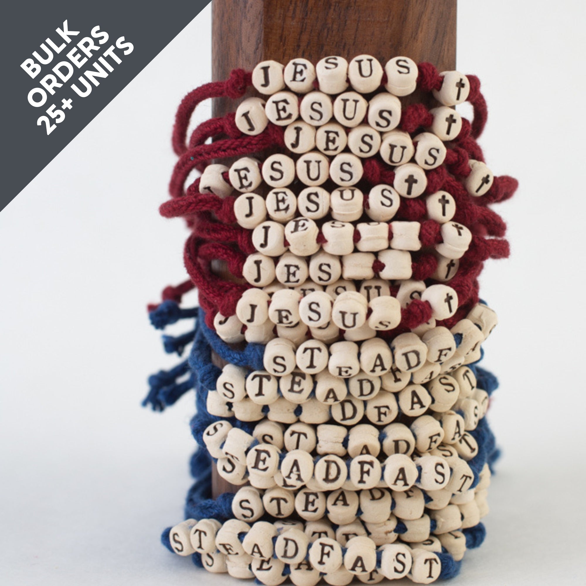 Custom Friendship Bracelets on Woven Cord - BULK